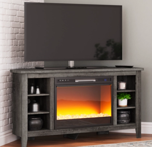 Arlenbry 48” Corner TV Stand with Fireplace