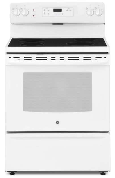 5.3 cu ft – Smooth top Range - White