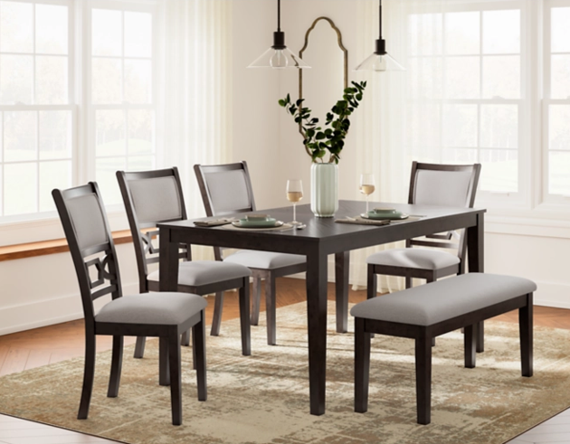 Langwest Rectangular Dining Set – 7pc