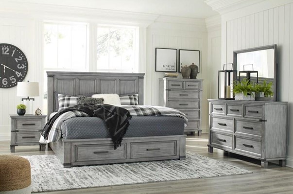 Russelyn Panel Bed with storage