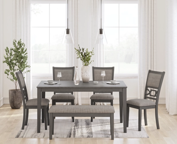 Wrenning Rectangular Dining Set – 6pc