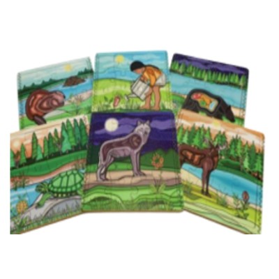 Indigenous Animals & Nature Puzzles  Set of 6