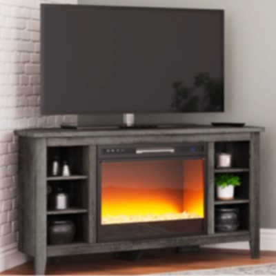 Arlenbry 48” Corner TV Stand with Fireplace