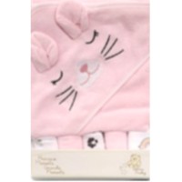 Assorted Design Baby Bath Towel with Wash Cloth